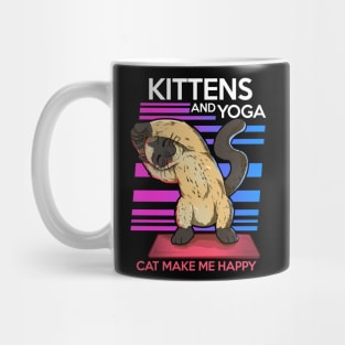 animal yoga cat cute and funny namaste Mug